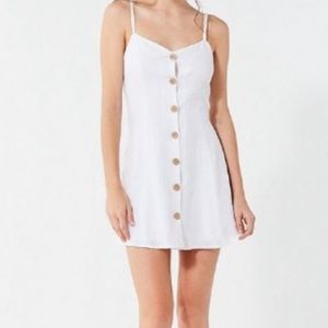 Urban Outfitters white button dress